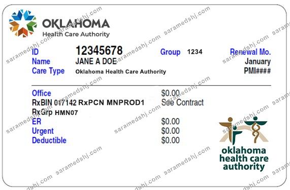 Oklahoma health insurance card